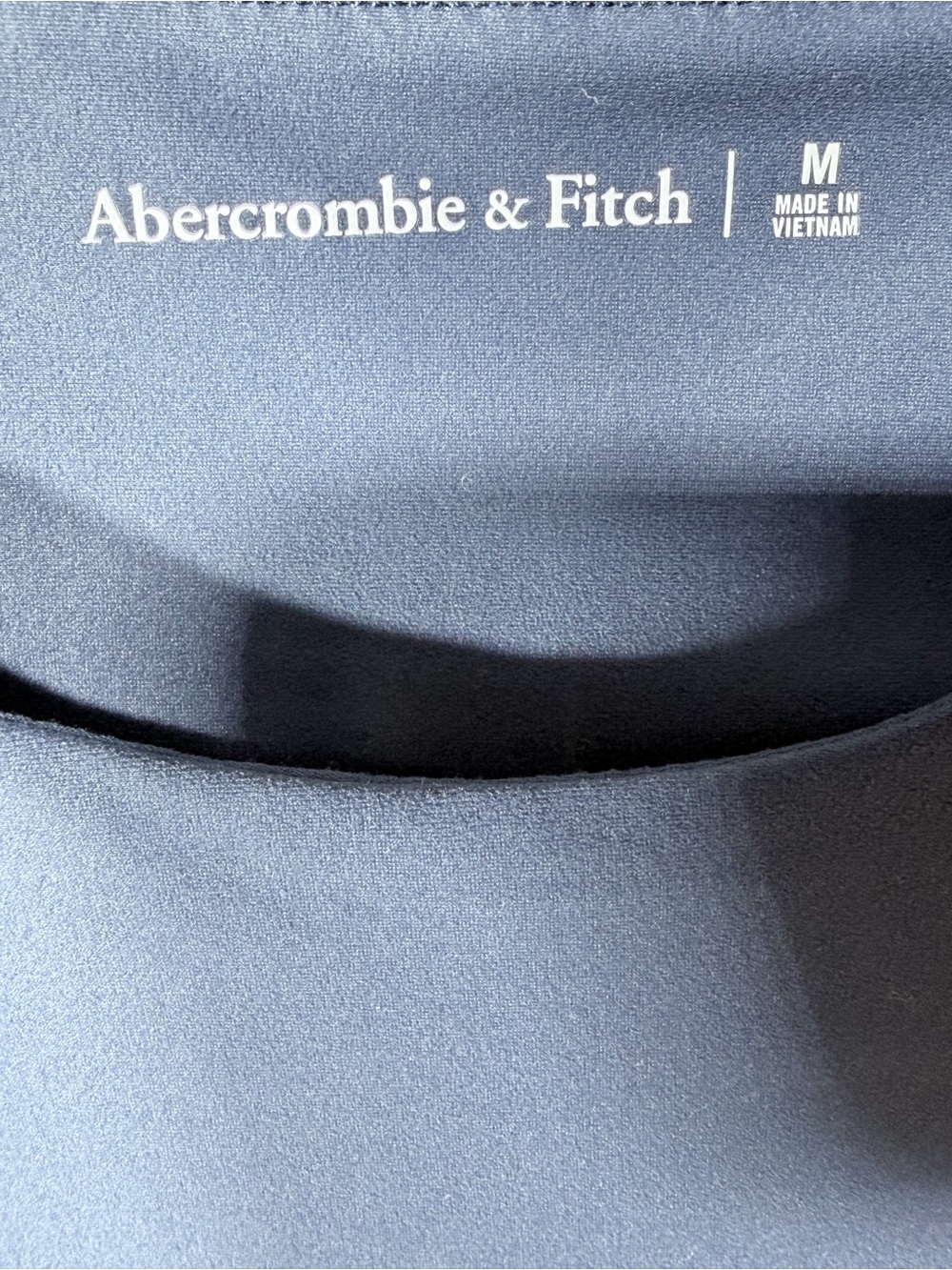Abercrombie & Fitch Navy Second-Skin Crewneck Tee Size M - Picture 5 of 6